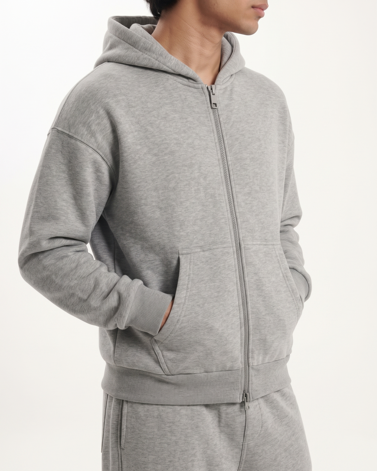 Grey Matter Boxy Fit Set | 360 GSM Cotton Boxy Hoodie & Baggy Jogger Co-Ord Set
